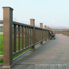 Outdoor Excellent Quality Perforated Wood Plastic Composite Balcony Excel Railing / Handrails for Scenic Area